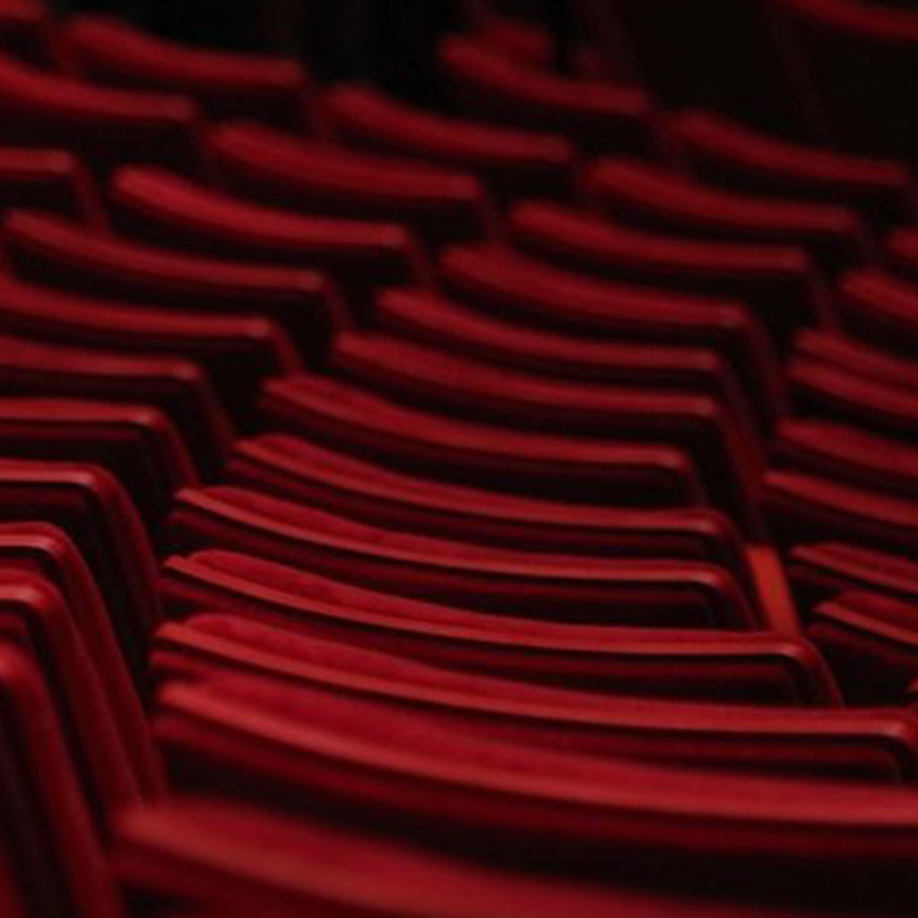 Theater red chairs, for The Cameri Theatre of Tel-Aviv webdesign